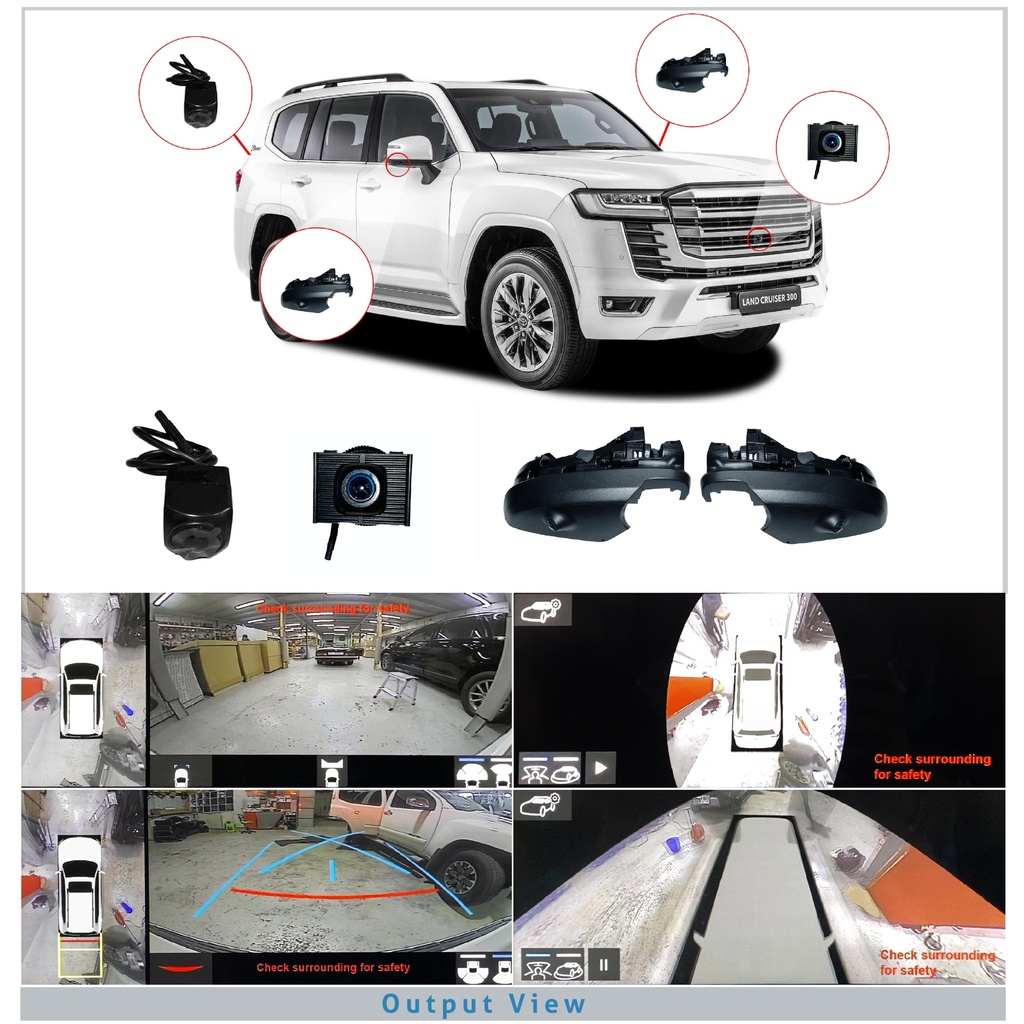 3D 4Way Camera For LC300 Land Cruiser 2022