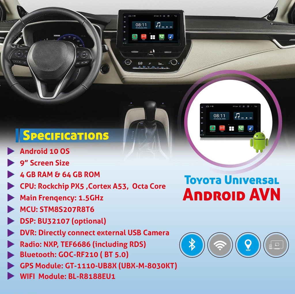 9" Android Universal AVN