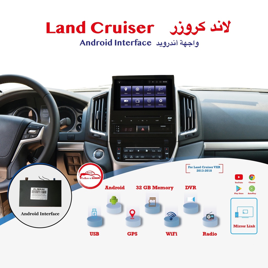 Toyota Touch Interface For Land Cruiser VXR & Lexus 570