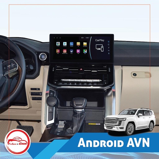 [55300-2] 55300 - 12.3" LC300 Android AVN "4+64G" With Wireless CarPlay & Android Auto