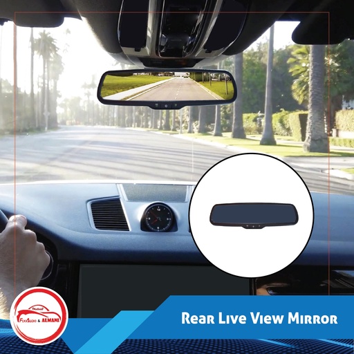 [HT-66] 9.66" Digital Full Screen Rear View Mirror With Camera
